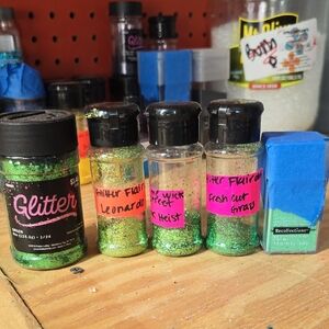Recollections Green Glitter Set